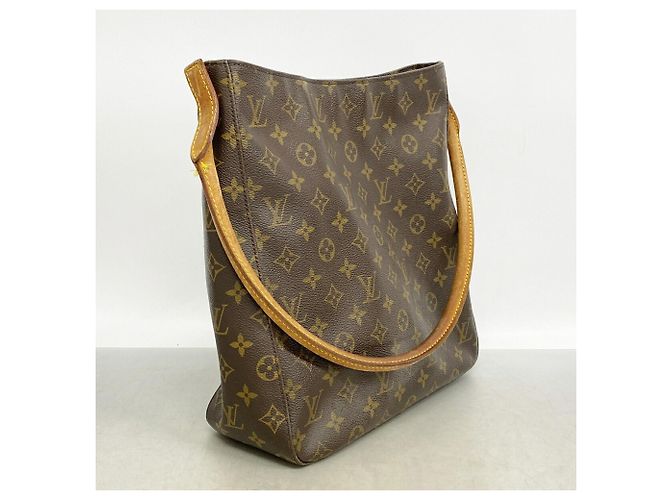 Bolso de hombro Louis Vuitton Monogram Looping GM Castaño - vista 2
