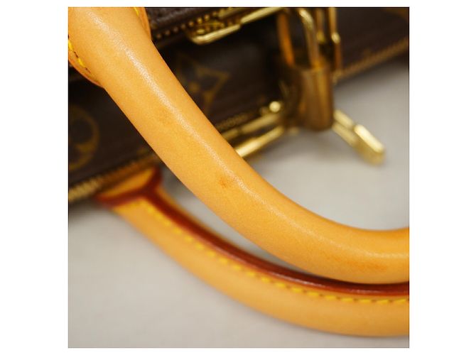 Borsa Boston Louis Vuitton Monogram Alizé 24h Marrone - vista 9