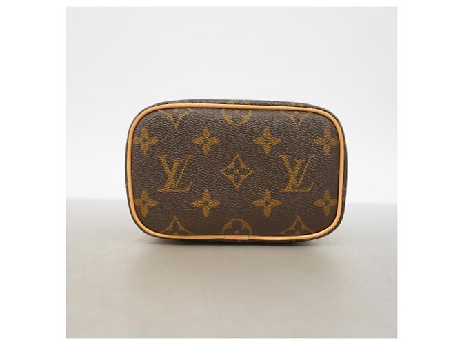 Bolso de maquillaje Louis Vuitton Monogram Nice Nano Castaño - vista 3