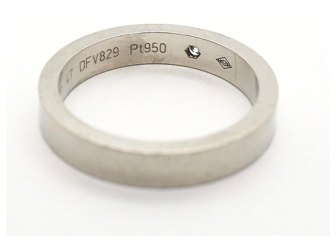 Cartier C de Ring in Platin mit Diamant - Ansicht 5