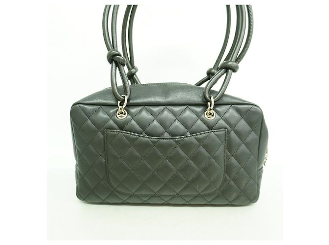 Borsa a tracolla Chanel Cambon in pelle di agnello Nero - vista 10