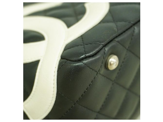 Borsa a tracolla Chanel Cambon in pelle di agnello Nero - vista 9