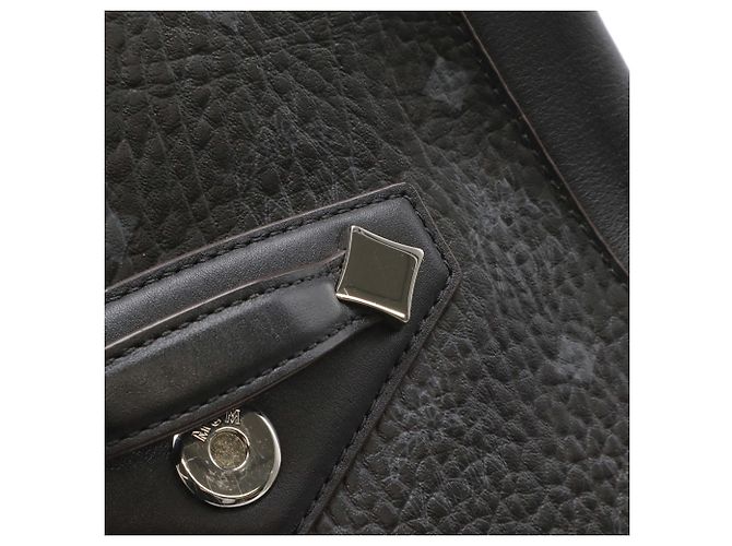 Mochila MCM Visetos Glam Preto - vista 8