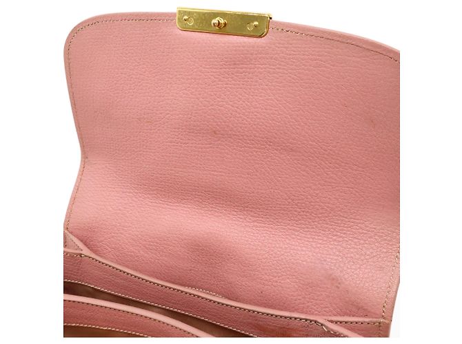 Miu Miu Pochette Schultertasche aus rosa Leder Pink - Ansicht 7