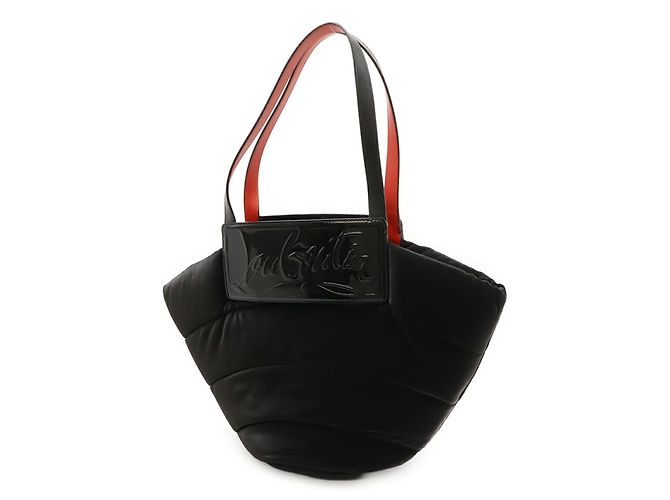 Borsa Tote Christian Louboutin Rubishore Nero Rosso - vista 3
