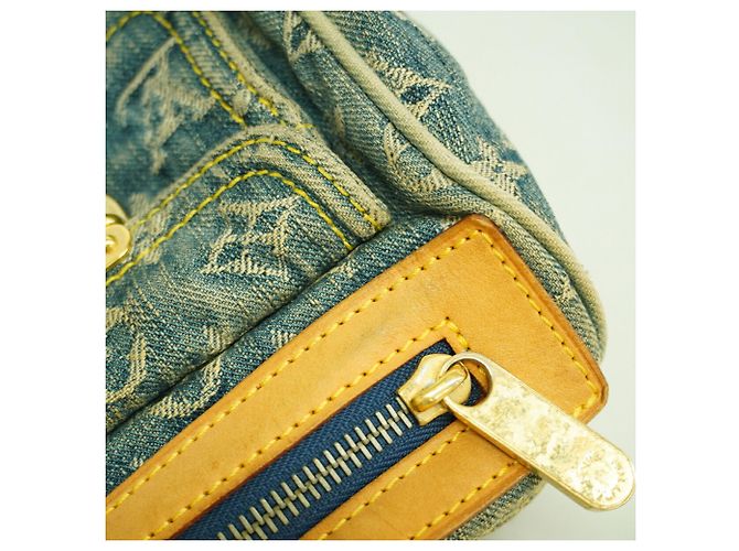 Borsa Louis Vuitton Monogram Denim Neo Speedy Blu - vista 10