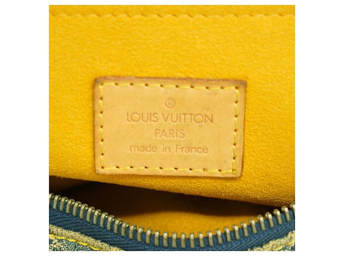 Borsa Louis Vuitton Monogram Denim Neo Speedy Blu - vista 5