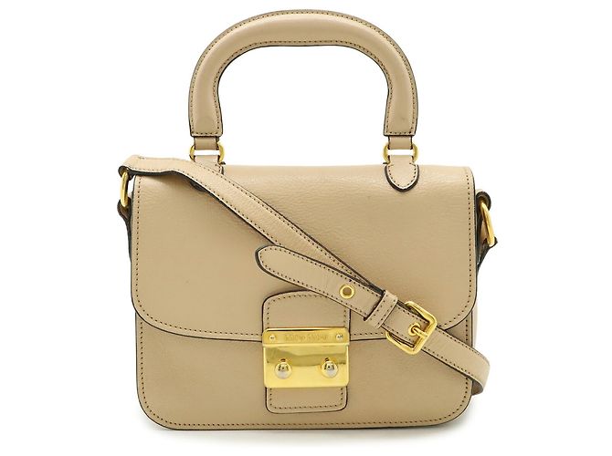 Borsa a mano/Borsa a tracolla Miu Miu Madras Beige - vista 2