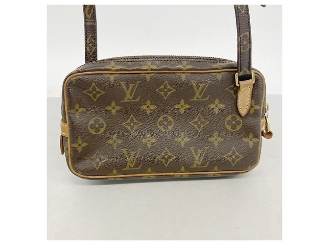 Louis Vuitton Monogram Pochette Marly Bandoulière Shoulder Bag Marrone - vista 10