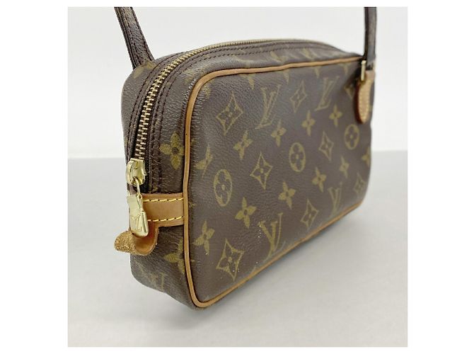 Louis Vuitton Monogram Pochette Marly Bandoulière Shoulder Bag Marrone - vista 2