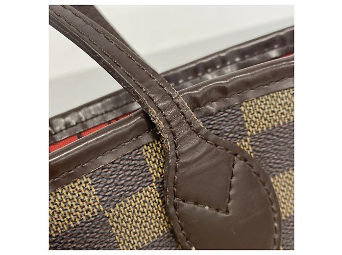 Borsa Tote Louis Vuitton Damier Neverfull PM N51109 Ebene Damier ebene - vista 10