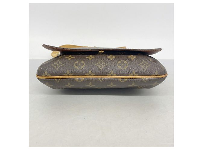 Borsa a tracolla Louis Vuitton Monogram Musette Tango Marrone - vista 3