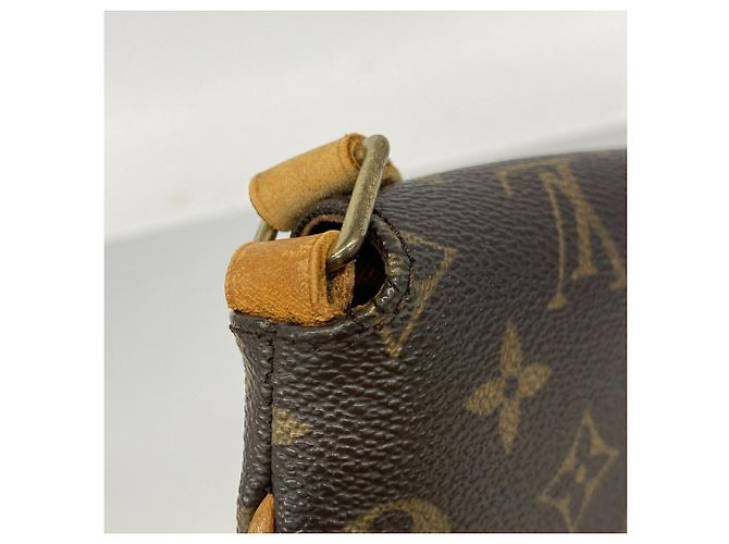 Borsa a tracolla Louis Vuitton Monogram Musette Tango Marrone - vista 7