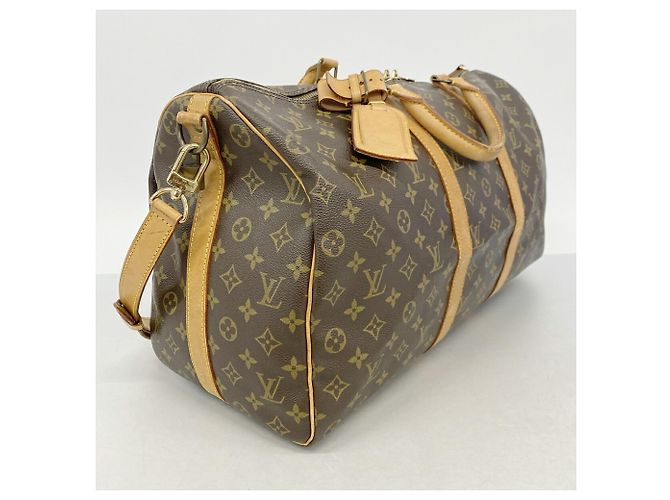 Louis Vuitton Boston Monogram Keepall Bandoulière 50 Braun - Ansicht 2