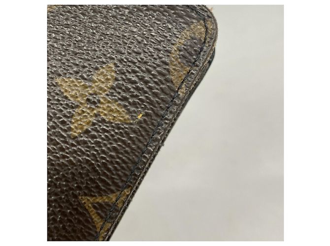Louis Vuitton Monogram Macassar Langbörse Braun Schwarz - Ansicht 7