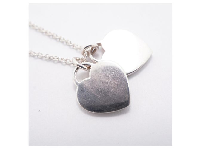 Autre Marque Collana Tiffany & Co. Double Return to Heart Blu - vista 7
