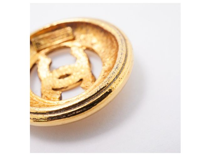 Chanel Coco Mark Circle vergoldete Halskette Golden - Ansicht 8