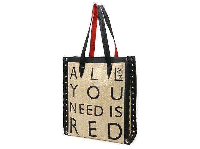 Borsa Cabalace Small Tote Bag Christian Louboutin Nero Rosso Beige - vista 3