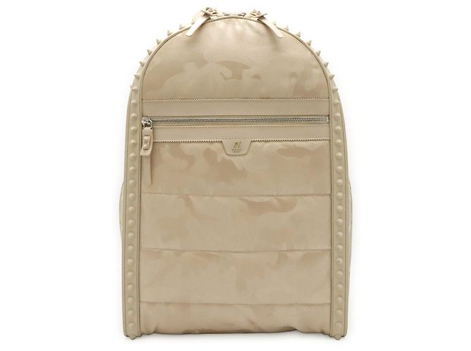 Zaino Christian Louboutin Backparis Nero Beige - vista 2