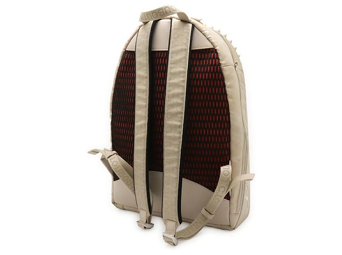Zaino Christian Louboutin Backparis Nero Beige - vista 3