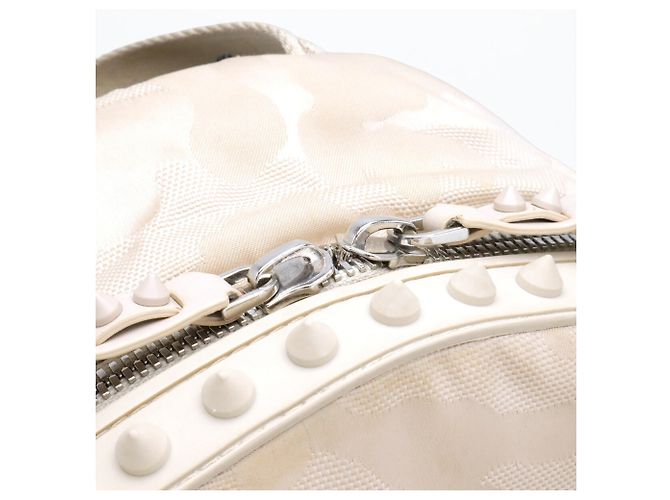 Zaino Christian Louboutin Backparis Nero Beige - vista 5