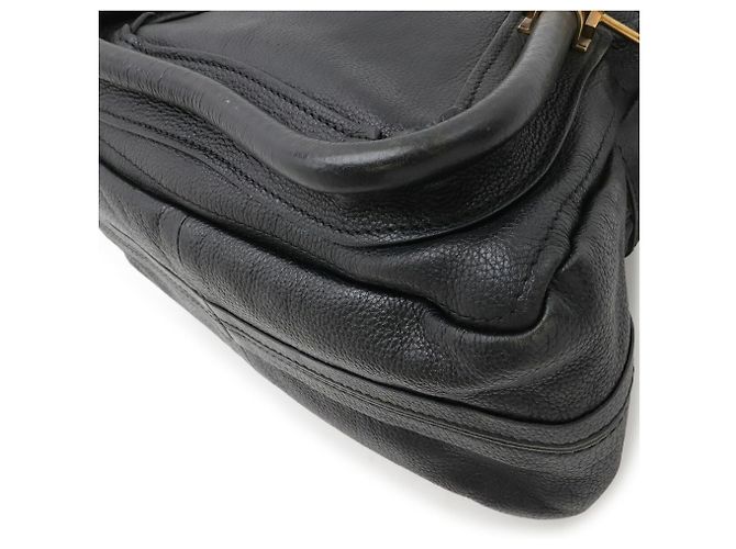 Borsa Chloé Paraty in pelle nera Nero - vista 4