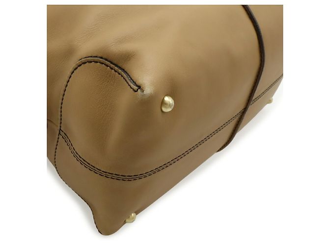 Tod's D-styling D-bag Mini Boston Handtasche Braun Beige - Ansicht 4