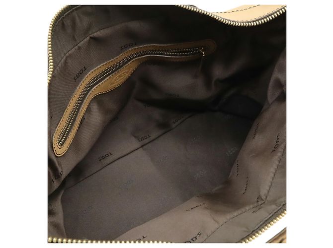 Tod's D-styling D-bag Mini Boston Handtasche Braun Beige - Ansicht 7