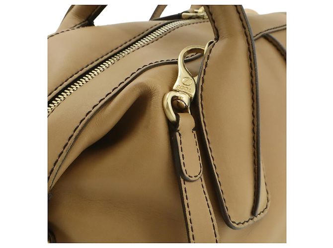 Tod's D-styling D-bag Mini Boston Handtasche Braun Beige - Ansicht 8
