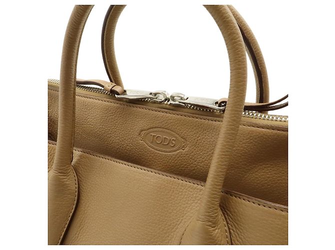 Borsa Tote Tod's in pelle beige - vista 10