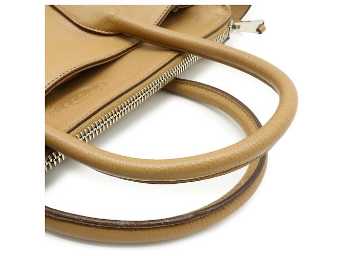 Borsa Tote Tod's in pelle beige - vista 5