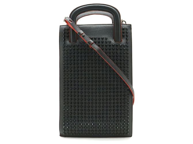 Borsa a mano Christian Louboutin TRIC TRAC Small Nero Rosso - vista 2