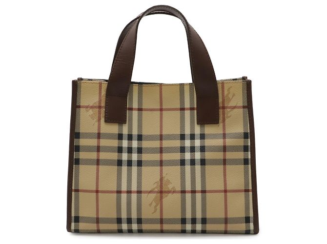 Sac à main/Sac cabas Burberry Nova Check Marron Noir Beige Bordeaux - vue 2