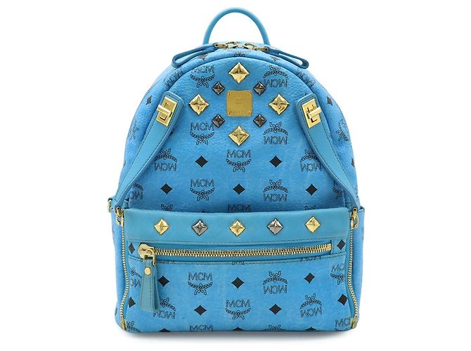 Zaino MCM Visetos Dual Stark Blu - vista 2