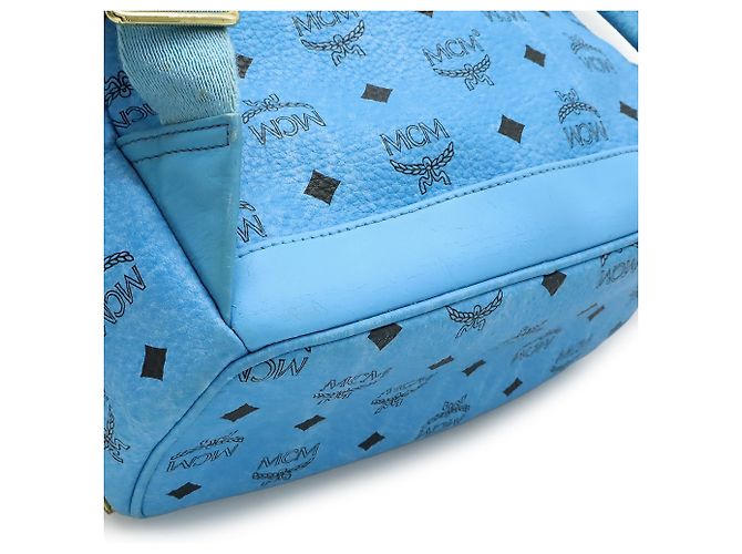 Zaino MCM Visetos Dual Stark Blu - vista 4