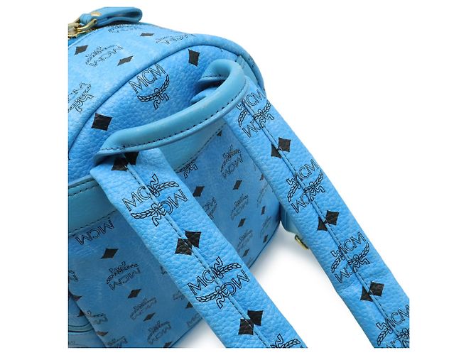 Zaino MCM Visetos Dual Stark Blu - vista 5