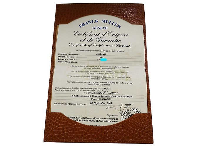 Franck Muller Conquistador 8005LQZ Damenarmbanduhr - Ansicht 8
