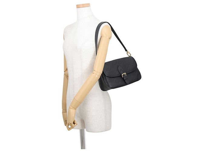 Louis Vuitton Monogram Empreinte Shoulder Bag Black Purple - view 4