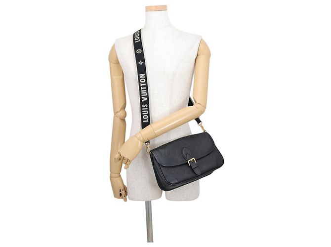 Louis Vuitton Monogram Empreinte Shoulder Bag Black Purple - view 5