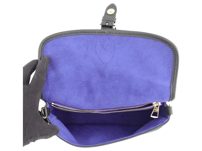 Louis Vuitton Monogram Empreinte Shoulder Bag Black Purple - view 6