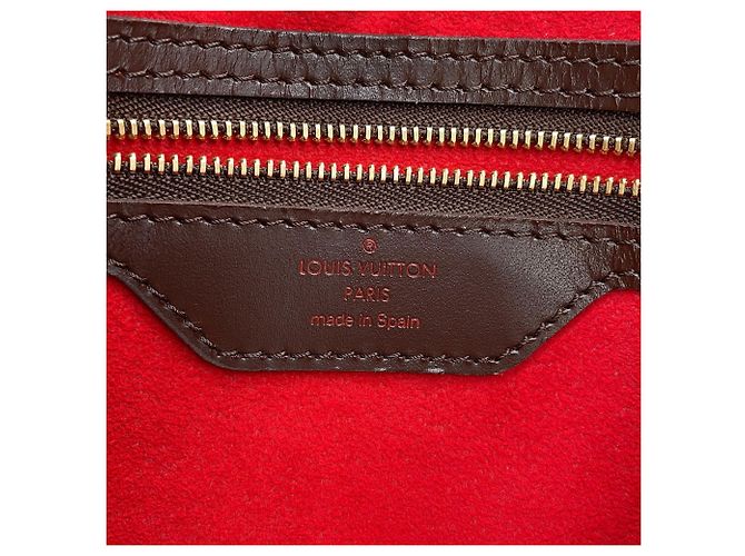 Bolso de hombro Louis Vuitton Damier Ebene Hampstead MM Roja - vista 16