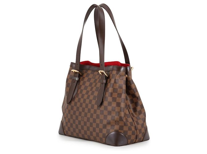 Bolso de hombro Louis Vuitton Damier Ebene Hampstead MM Roja - vista 2