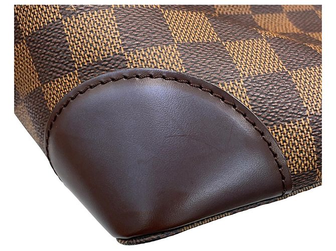 Bolso de hombro Louis Vuitton Damier Ebene Hampstead MM Roja - vista 6