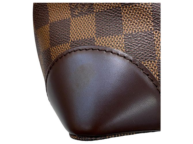 Bolso de hombro Louis Vuitton Damier Ebene Hampstead MM Roja - vista 8