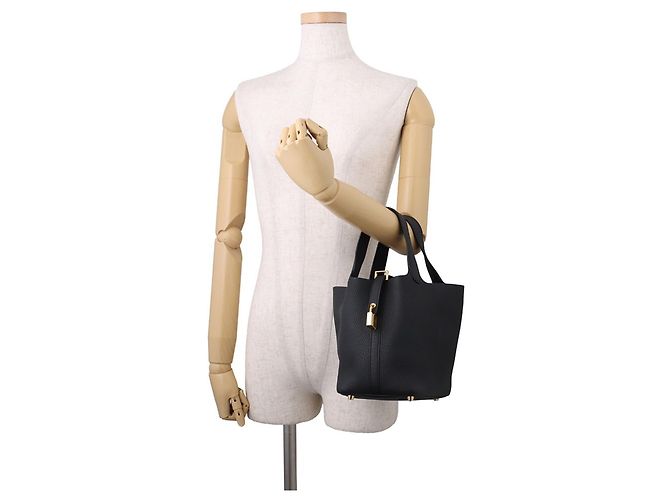 Hermès Hermes Picotin Lock PM Handtasche Schwarz - Ansicht 4
