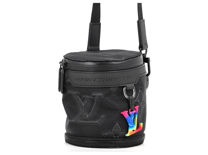 Polochon Bolsa de Ombro Louis Vuitton Monogram Preto - vista 2