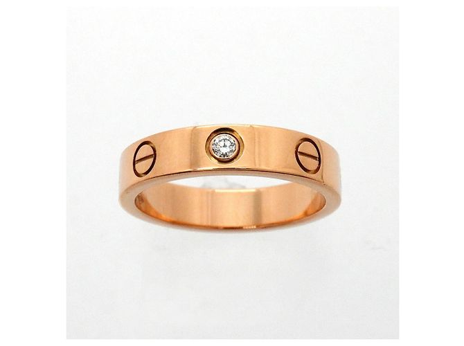 Cartier Mini Love Ring in 18K Roségold mit Diamant - Ansicht 2