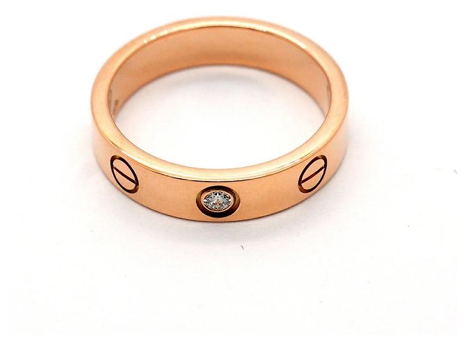 Cartier Mini Love Ring in 18K Roségold mit Diamant - Ansicht 3