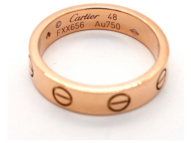 Cartier Mini Love Ring in 18K Roségold mit Diamant - Ansicht 4