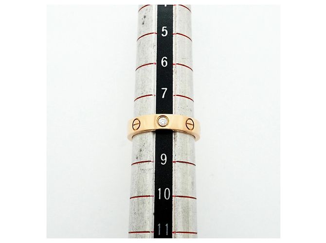 Cartier Mini Love Ring in 18K Roségold mit Diamant - Ansicht 5